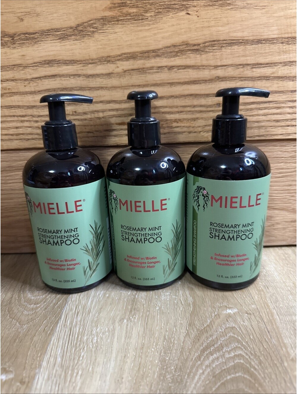 Lot of 3 Mielle Rosemary Mint Strengthening Conditioner 12 fl oz each New